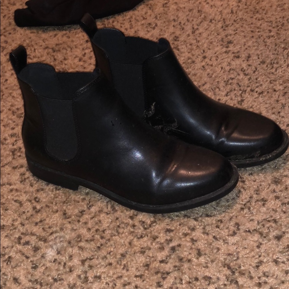 All Black Ankle Boots